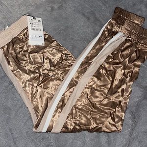 SATIN JOGGER PANTS! NEVER WORN!